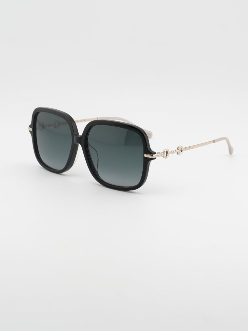 Gucci GG0884SA 001 Sunglasses Black Square Frame, Grey Lenses